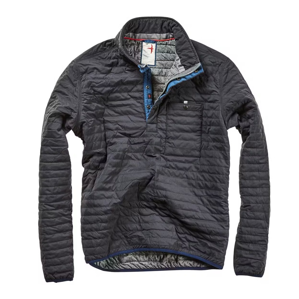 Relwen Windzip Quilted Popover - Black Medium
